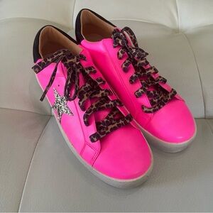 Pink Glitter Star Sneakers